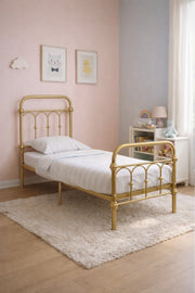 Gold Metal Kids Bed Frame elegant touch to your child√ïs bedroom with this gold metal