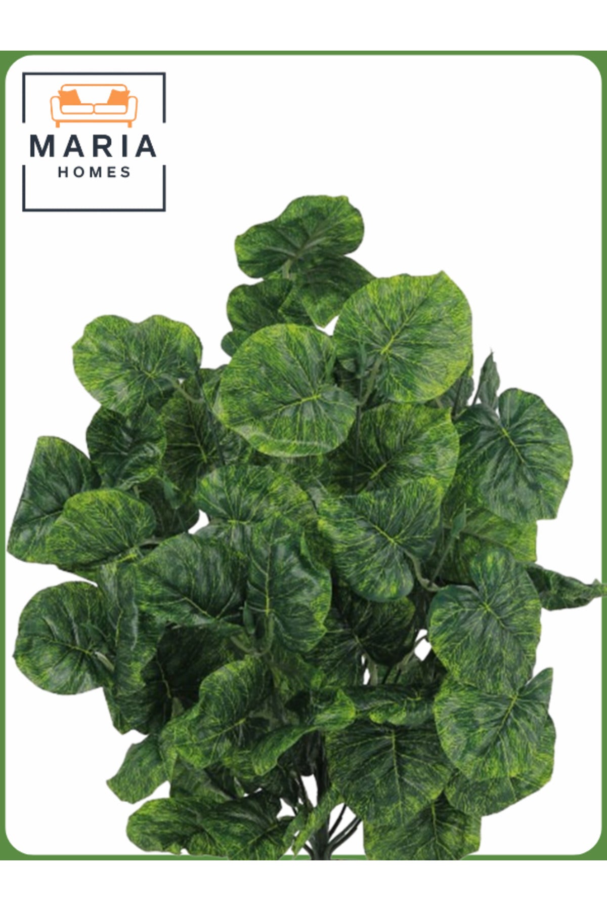 Artificial Green Shrub 50 cm Ð Small Decorative Plant with White Pot