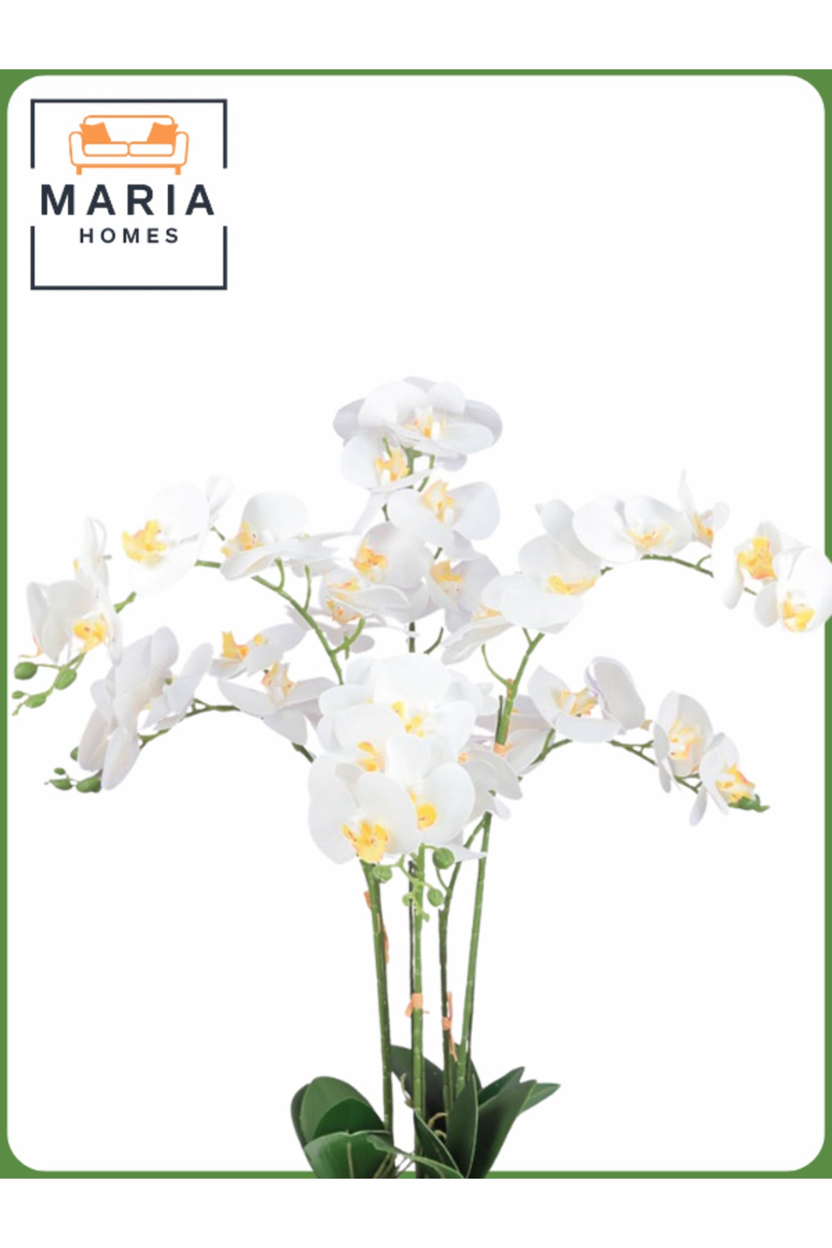 Artificial Orchid Flower Tree 75 cm Ð Elegant Indoor Decor with Gray Pot