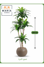 Artificial Corn Leaf Tree 180 cm Ð Indoor Faux Plant with Brown Pot