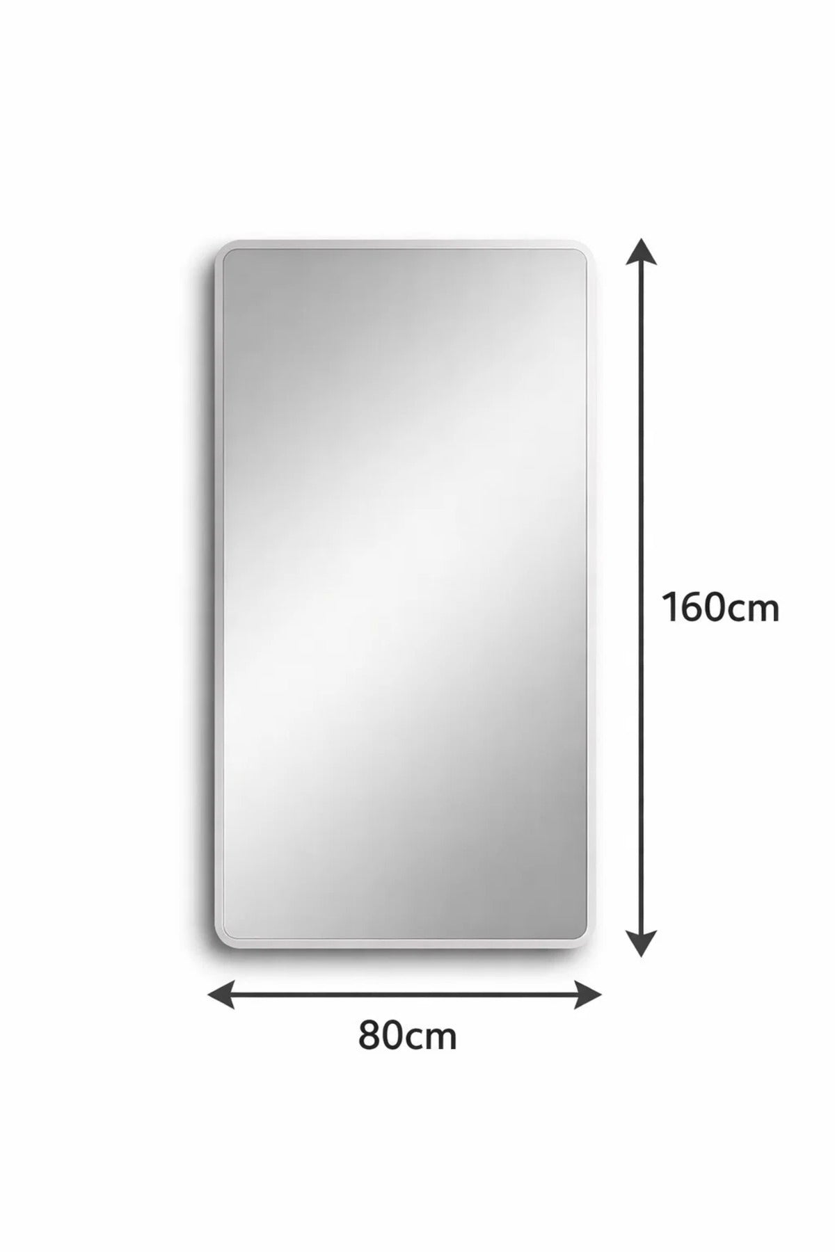 Silver Rectangular Wall Mirror for Bedroom, Bathroom, Dressing & Home D≈Ωcor