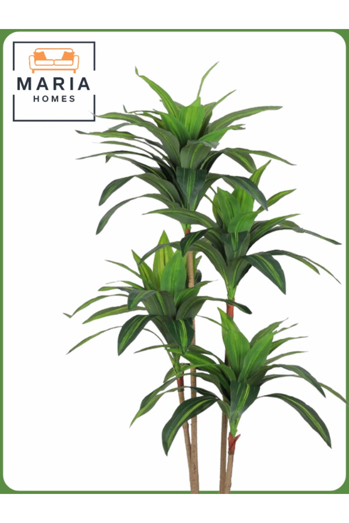 Artificial Corn Leaf Tree 140 cm Ð Indoor Decorative Plant with Beige Pot