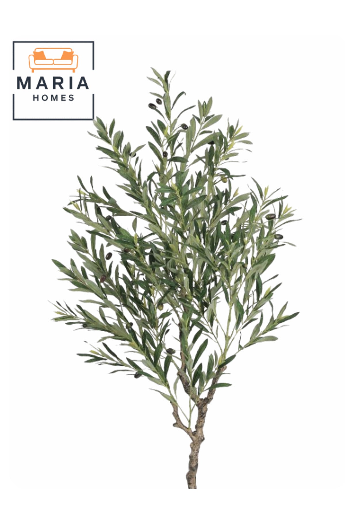 Artificial Olive Tree 150 cm Ð Tall Decorative Plant with Woven Basket Pot for home & office