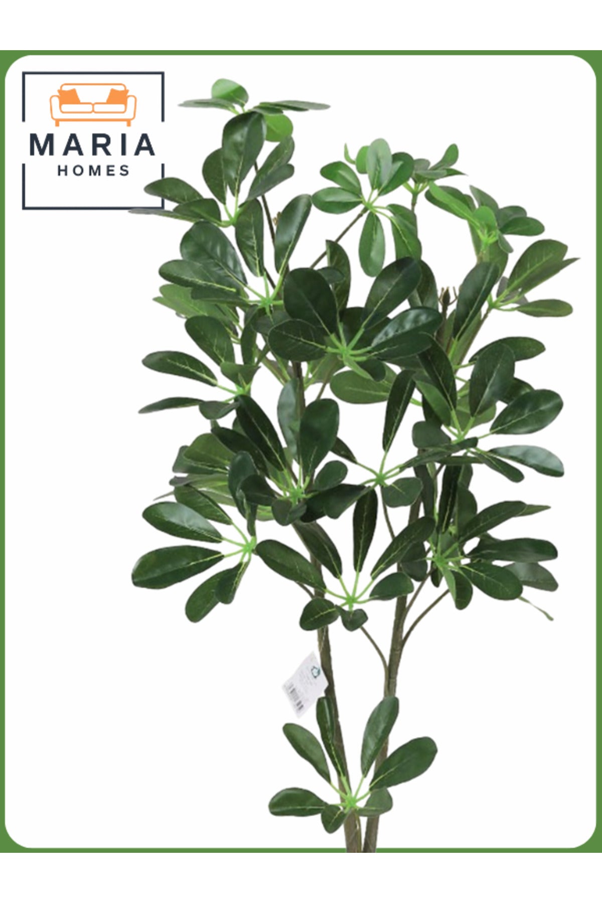 Artificial Schefflera Plant 85 cm Ð Decorative Indoor Plant with Brown with silver dots Pot
