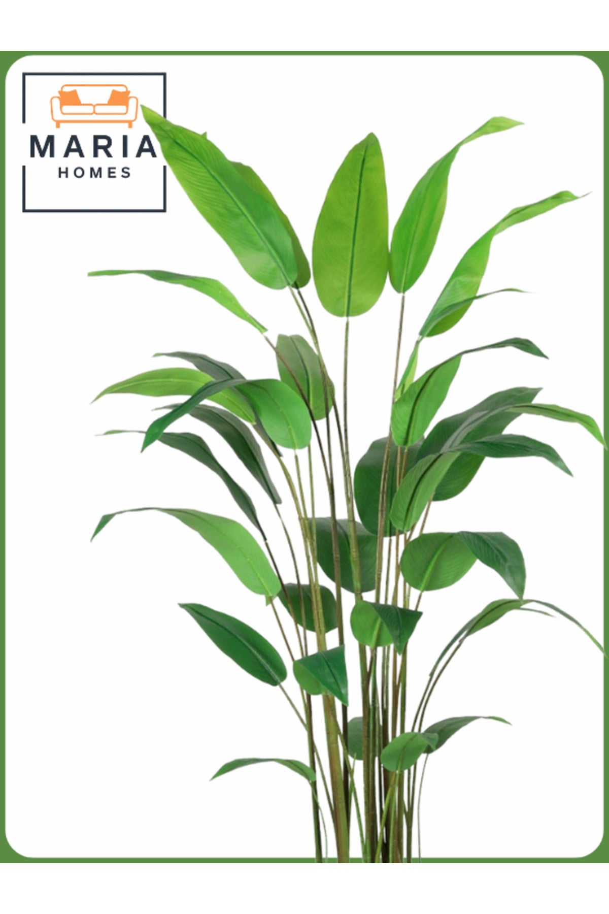 Artificial Bird of Paradise Tree 200 cm Ð Decorative Indoor Plant with Gold Pot