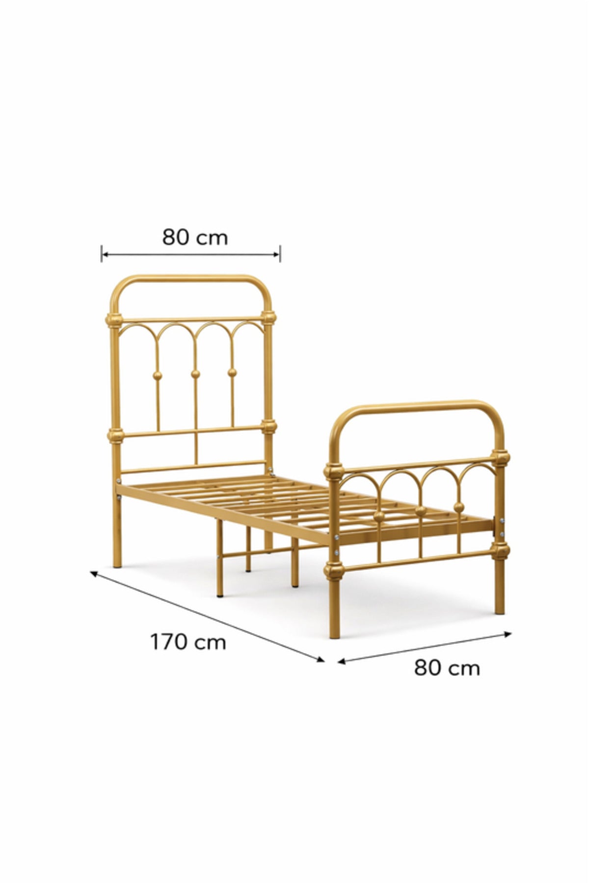Gold Metal Kids Bed Frame elegant touch to your child√ïs bedroom with this gold metal