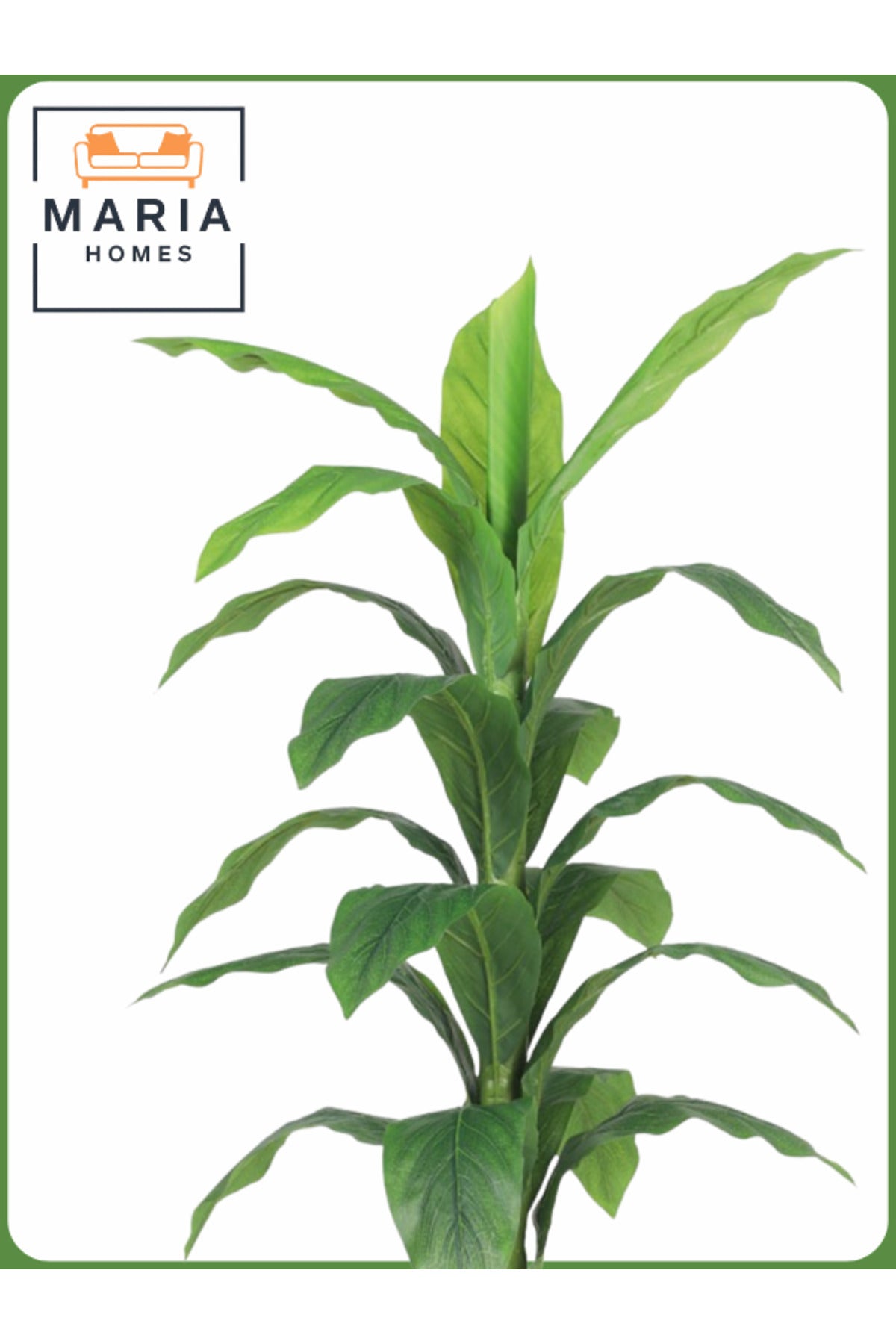 Artificial Green Leaf Tree 130 cm Ð Decorative Indoor Plant with Gray Pot