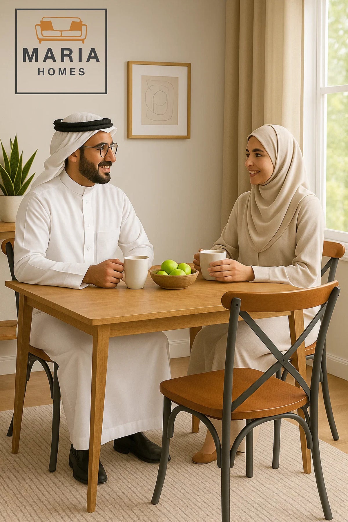 كرسي معدني وخشبي بتصميم صناعي بمسند ظهر متقاطع - حل مثالي لغرف الطعام والمقاهي بتصميم ريفي