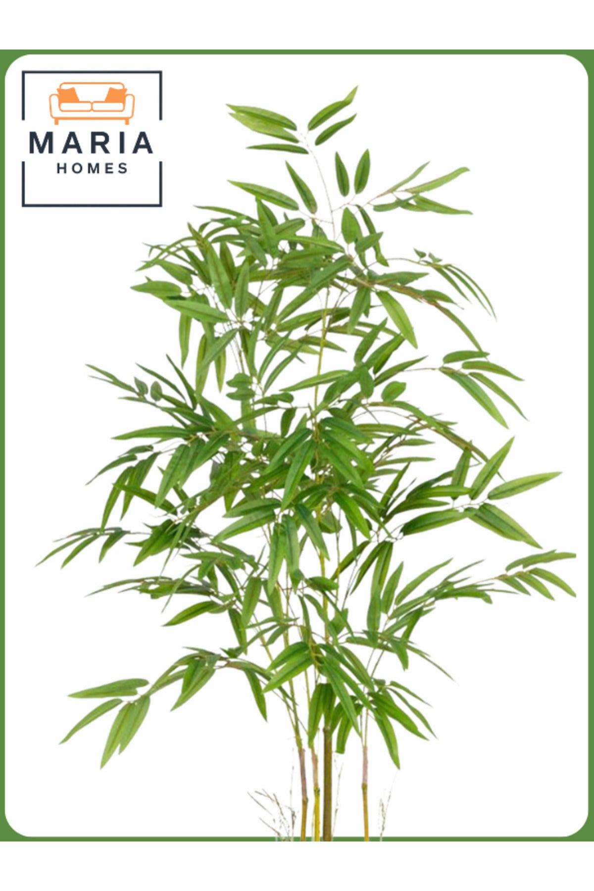 Artificial Bamboo Tree 130 cm Ð Decorative Indoor Plant with Gray Pot