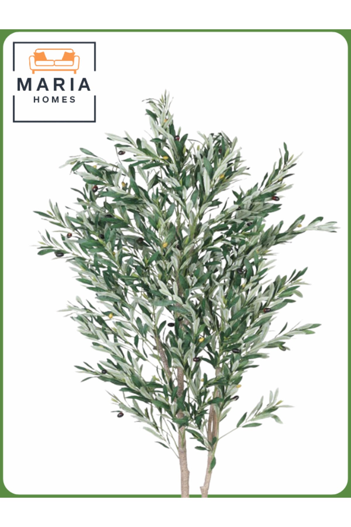 Artificial Olive Tree 210 cm Ð Tall Decorative Indoor Tree with Black Pot