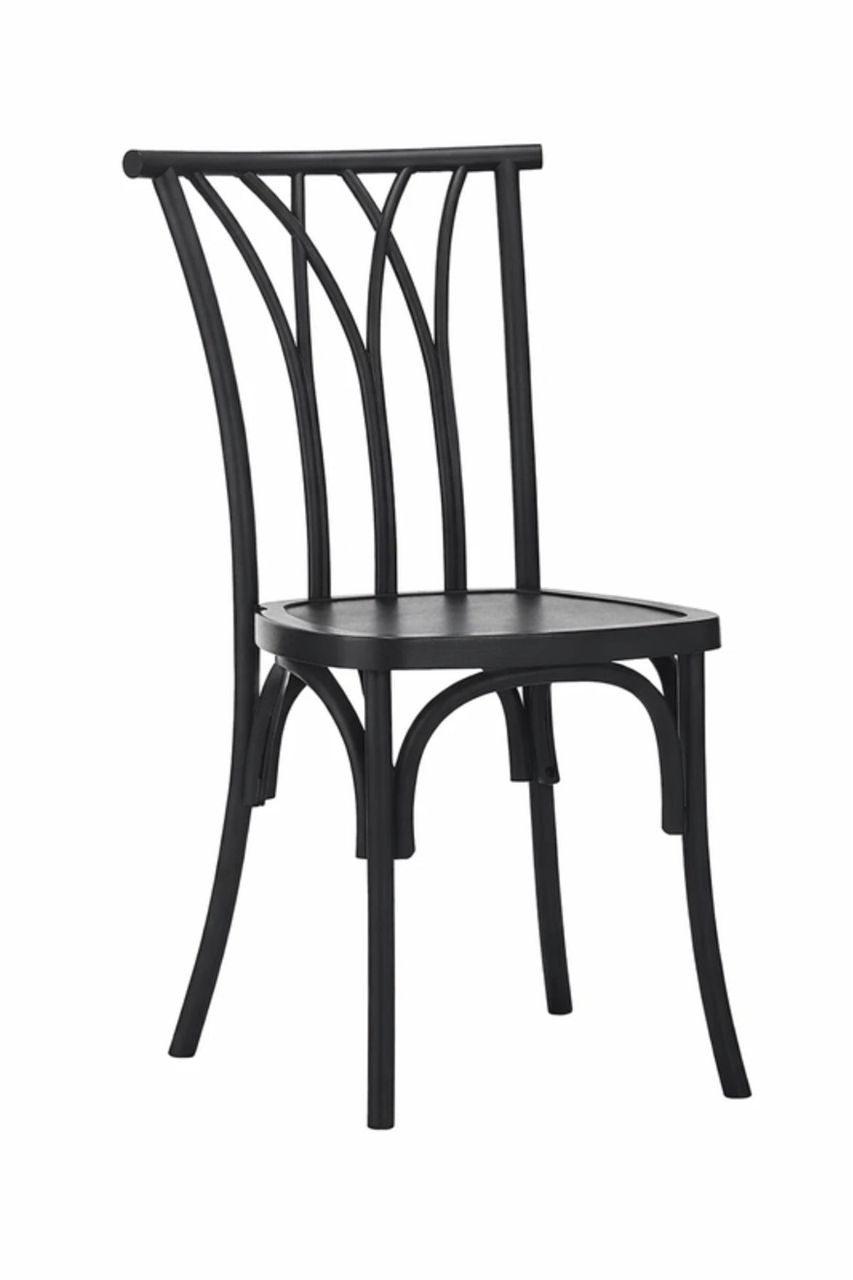 Black Wooden Dining Chair 42x45x88cm Caf≈Ω Restaurant black wooden dining Kitchen