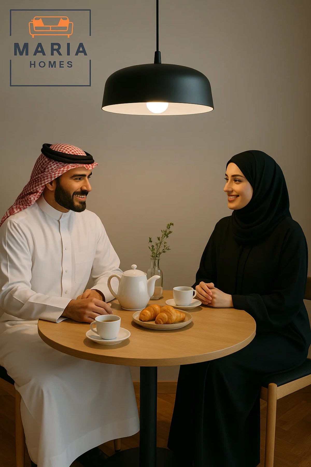 مصباح معلق مخروطي الشكل باللون الأسود الحديث