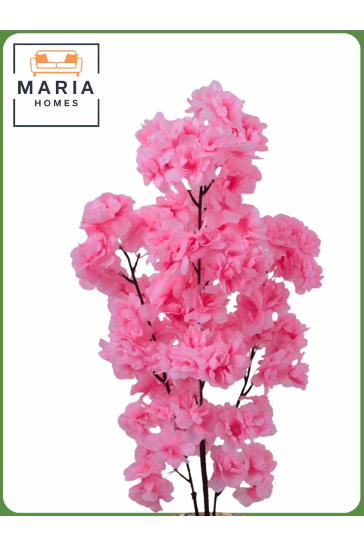 Artificial Pink Flower Tree 60 cm Ð Decorative Indoor Floral Plant with Brown Pot
