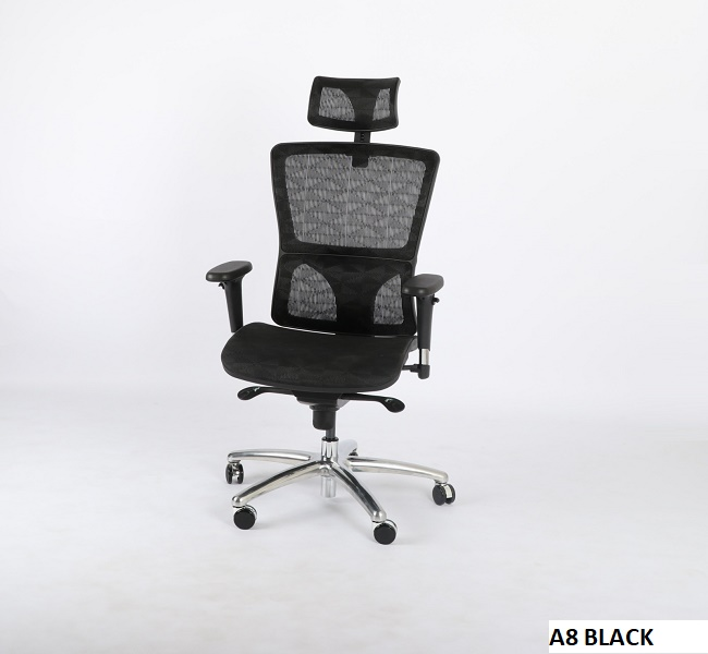 Premium Black Mesh Ergonomic Office Chair With Headrest And 4d Armrests Ð Adjustable Comfort